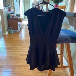 Papaya black romper